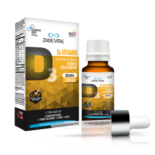 Zade Vital Vitamin D3 K2 MK-7 Keten Tohumu Yağı Damla