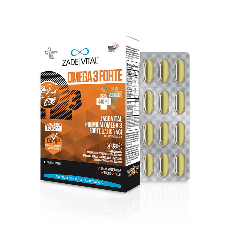 Zade Vital Premium Omega 3 Forte Balık Yağı