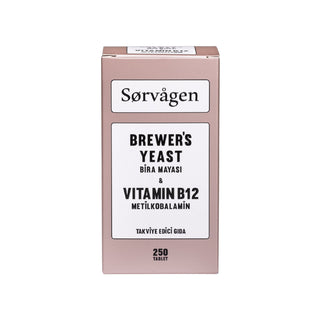Sorvagen Brewer's Yeast (Bira Mayası) Vitamin B12 250 Tablet