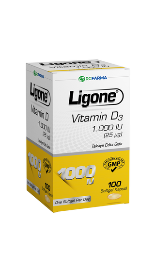 Ligone Vitamin D3 1.000 IU 100 Softgel
