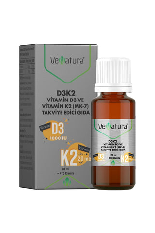 D3K2 Vitamin D3 Ve Vitamin K2 (MK-7)