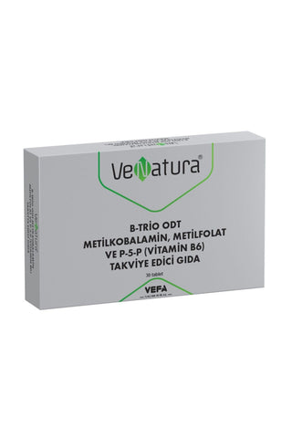 B-Trio ODT Metilkobalamin, Metilfolat ve P-5-P (Vitamin B6)