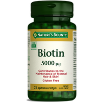 Nature's Bounty Biotin 5000 mcg