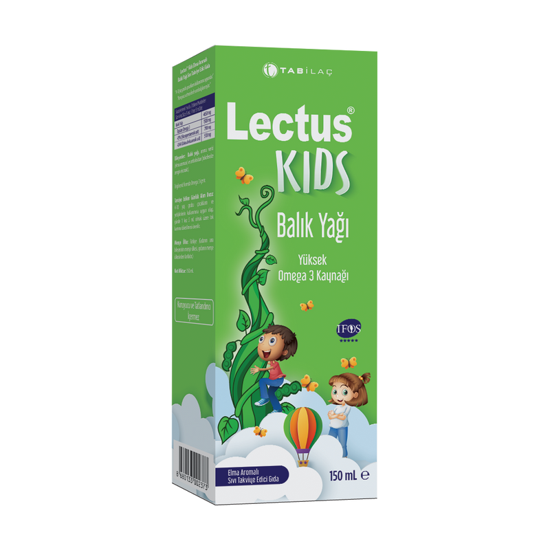 Lectus Kids Balık Yağı Elma Aromalı