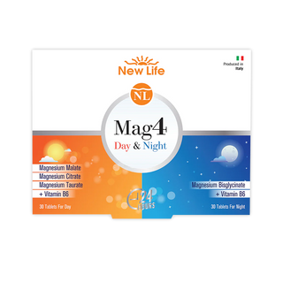 NewLife Mag4 Day&Night Magnezyum + B6 60 Tablet