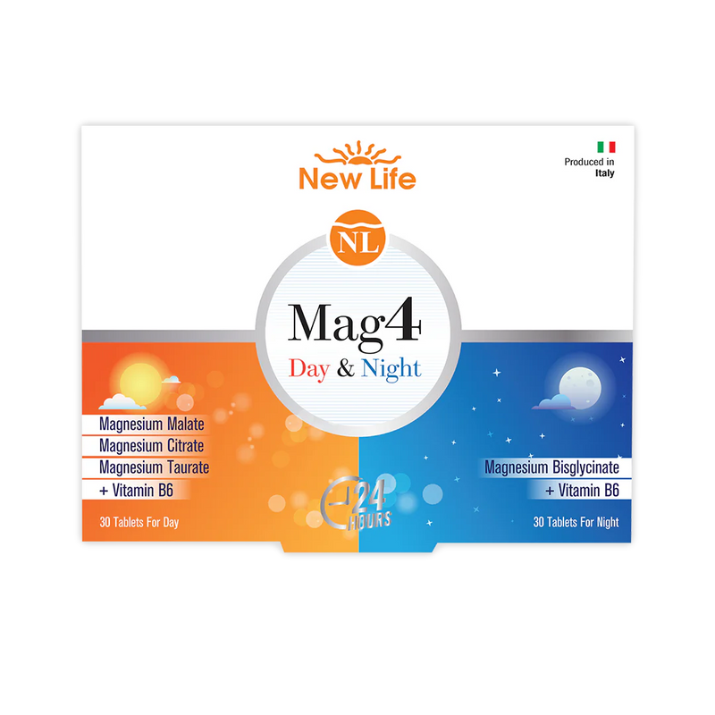 NewLife Mag4 Day&Night Magnezyum + B6 60 Tablet