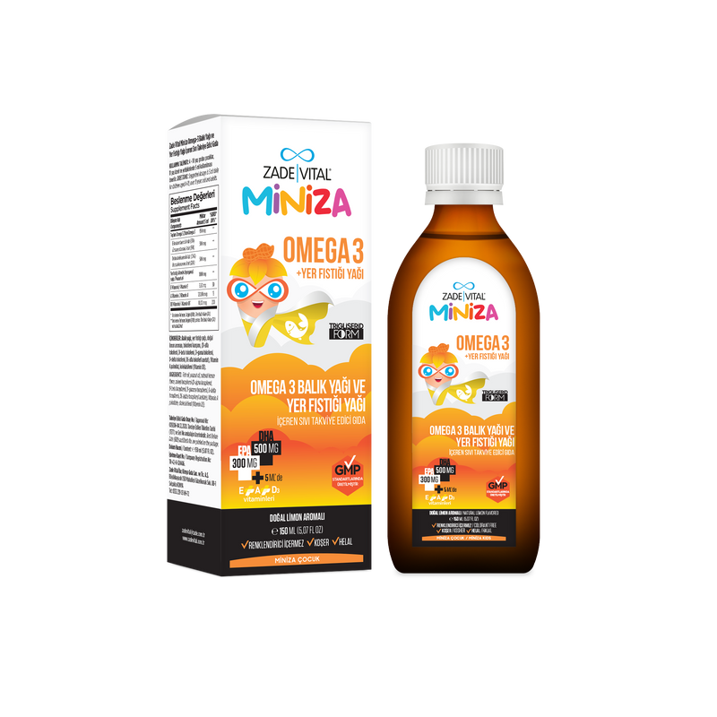 Zade Vital Miniza Omega 3 & Yer Fıstığı Yağı
