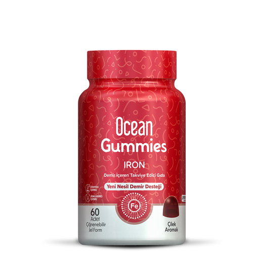 Ocean Gummies Iron 60 Çiğnenebilir Jel