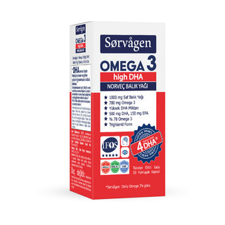 Sorvagen Omega 3 High DHA _ Norveç Balık Yağı (50x1000mg)