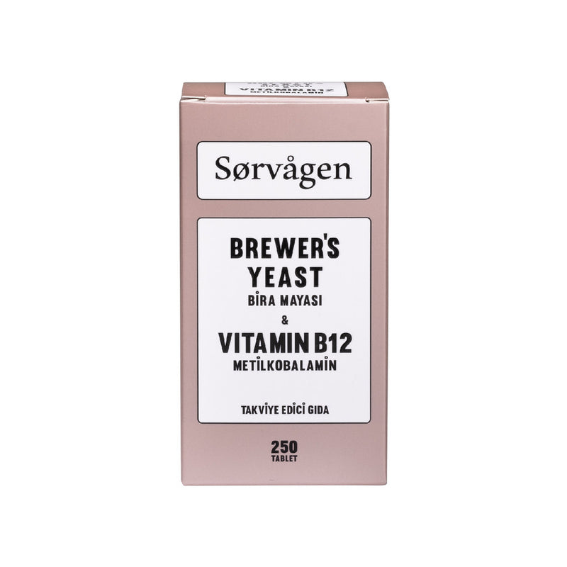 Sorvagen Brewer's Yeast (Bira Mayası) Vitamin B12  250 Tablet