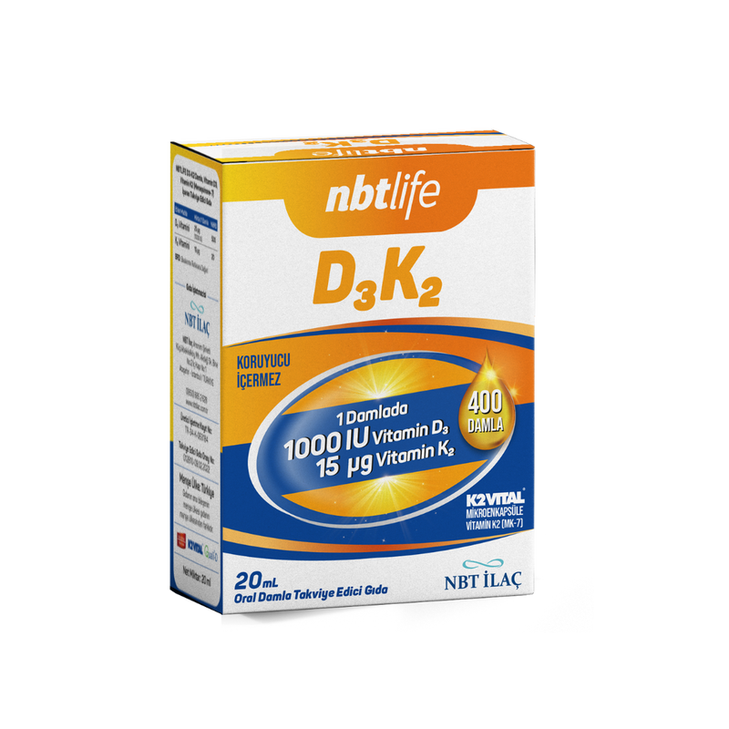 NBT Life D3K2 Vitamin Damla 20 ml