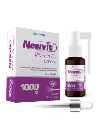 Newvit Vitamin D3 1000 IU Sprey / Damla 30 ml