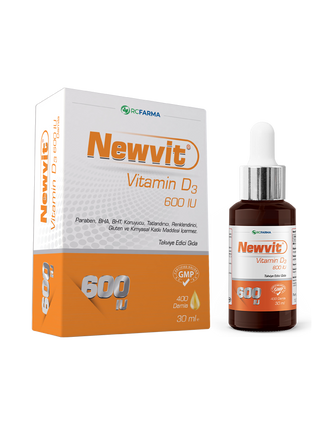 Newvit Vitamin D3 600 IU Damla 30 ml