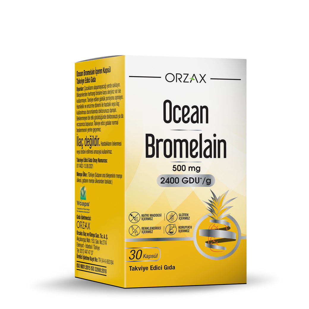 Ocean Bromelain 500 mg 30 Kapsül