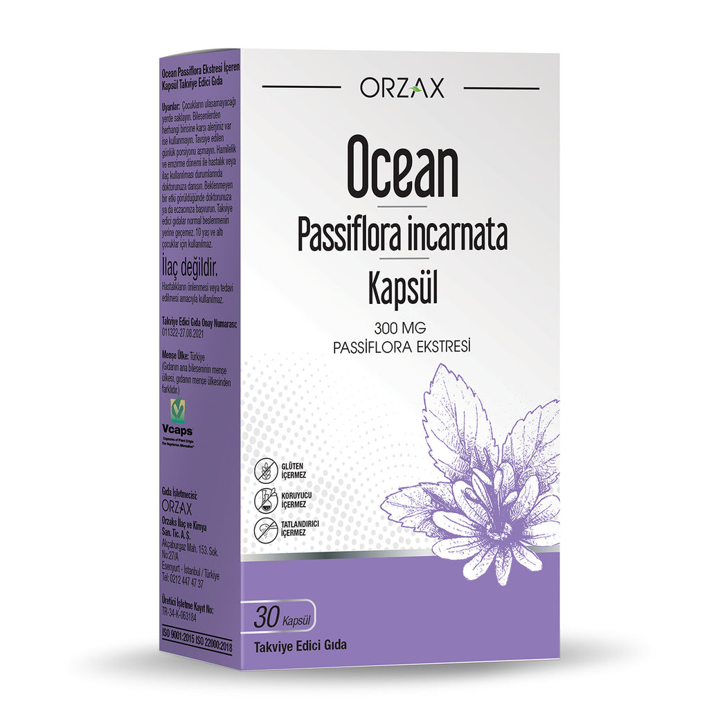 Ocean Passiflora İncarnata 30 Kapsül