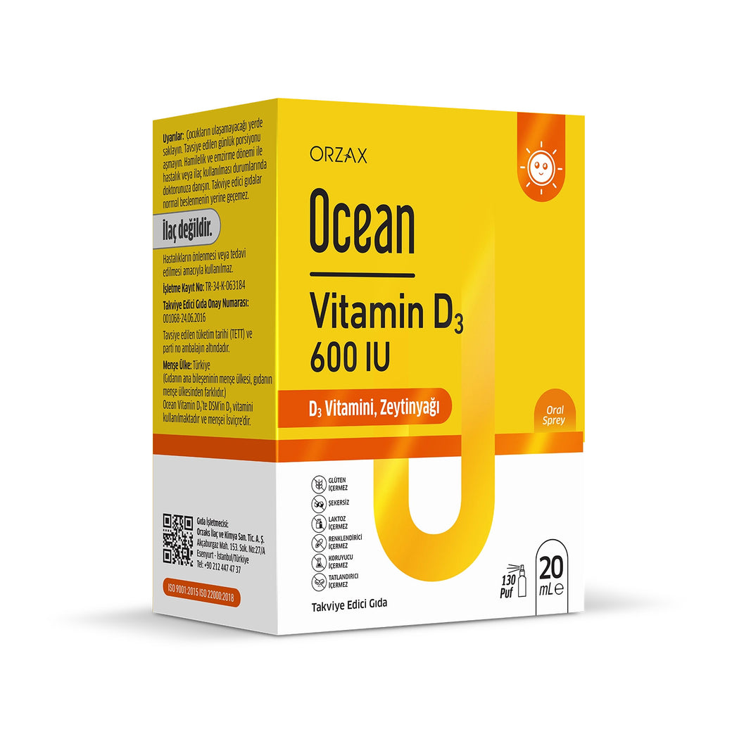 Ocean Vitamin D3 600 IU 20 ml Sprey