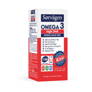 Sorvagen Omega 3 High DHA _ Norveç Balık Yağı (50x1000mg)