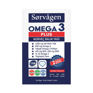 Sorvagen Omega 3 Plus_Norveç Balık Yağı (60x1200mg)